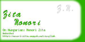 zita monori business card